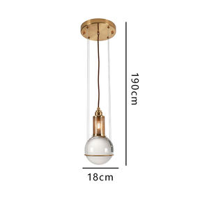 Moderno in ferro e vetro luce <span class=keywords><strong>a</strong></span> <span class=keywords><strong>sospensione</strong></span> lampada <span class=keywords><strong>a</strong></span> LED lampada <span class=keywords><strong>a</strong></span> <span class=keywords><strong>sospensione</strong></span> <span class=keywords><strong>a</strong></span> globo decorativa <span class=keywords><strong>per</strong></span> sala da pranzo cucina - Product Image 2