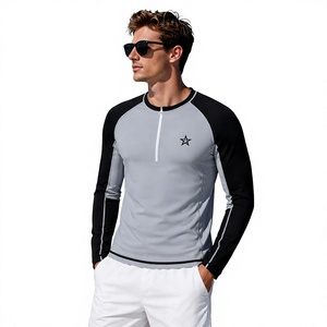 <b>Men</b> Latest Design <b>Compression</b> <b>Shirt</b> Quick Dry Breathable Slim Fit Spandex/Polyester O-Neck Rash Guard Gym Wear - Product Image 1