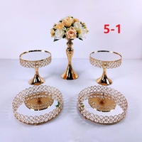 Présentoir à dessert doré, socle de buffet à thé, plateau rond miroir, plateaux de présentation, support à gâteau de table, décoration pour fêtes, mariages et anniversaires