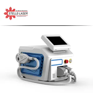 2 In 1 Nd Yag Laser Tattoo Removal 808 755 1064 Diode Laser Spa Equipment HAIR Removal Machine