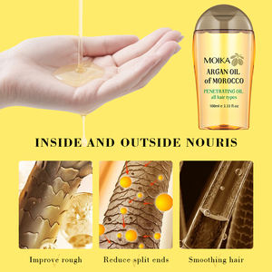 Oem cocos nucifera שמן אתרי תיקון שיער לחות morocco אורגני שמן ארגגן עבור שיער פריזי - Product Image 4