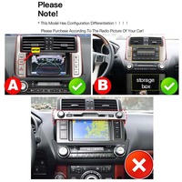 Autoradio multimédia Android 14 12,1'' pour Toyota Land Cruiser Prado 150 2010-2013 Navigation GPS Stéréo Carplay