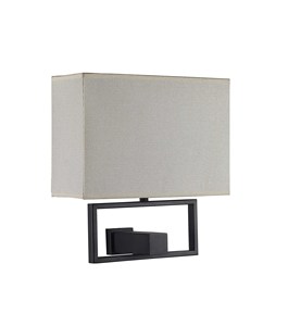 <span class=keywords><strong>Bien</strong></span> Conçu Artistique Carré Noir Mat Fer Tissu Lampe de Table - Product Image 2