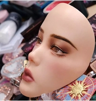 Planche de pratique de maquillage pour tout le visage, réutilisable 5D ombre à paupières sourcils Eyeliner masque de maquillage panneau réaliste en Silicone modèle complet