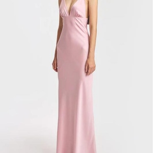 Vestido Sexy de Color Sólido Personalizado, Nuevo Modelo 2025, con Tirantes Finos, Sin Mangas, Estilo Casual, Maxi Vestidos para Damas - Product Image 3