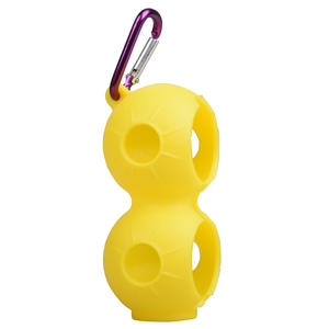 Housse de protection étanche en silicone pour balles de golf, 2 pièces, style sport, nouvelle housse en plastique durable pour balles de golf. - Product Image 1