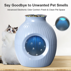 Conception libre décor à la maison bac à litière pour chat bac à litière pour chat système d'entraînement aux toilettes pour animaux <span class=keywords><strong>de</strong></span> compagnie <span class=keywords><strong>pot</strong></span> <span class=keywords><strong>de</strong></span> <span class=keywords><strong>fleur</strong></span> avec plantes - Product Image 3