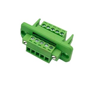 1 Juego de Paneles de Conexión de Pared 15EDGWC-3.5mm, Bloque de Terminales Enchufable sin Soldadura con Brida de Montaje, 2P3P4P5P6P7P8P9P10P12P-24P - Product Image 4