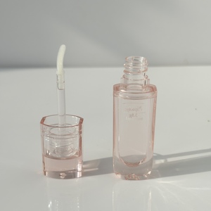 Nouveau <span class=keywords><strong>Tube</strong></span> de Rouge à Lèvres Liquide Rose Transparent 2026 à Faible MOQ, Vente en Gros, Tubes Vides de Gloss à Lèvres avec Pinceau, Marque Personnalisée - Product Image 2