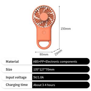 Mini ventilateur de poche portable rechargeable par USB pour l'été 2023, idéal pour les cadeaux promotionnels - Product Image 2