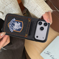 Coque de téléphone brodée motif cheval pour iPhone 18 Pro Max, compatible avec les coques de téléphone iPhone 17, 16, 15, 14