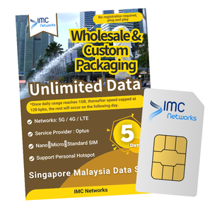 Tarjetas SIM de Viaje 4G 5G para Singapur y Malasia al por Mayor, con Empaque Personalizado, Roaming, Datos Ilimitados, Tarjetas SIM Físicas - Product Image 1