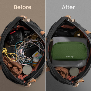 Electronics Organizer Travel Case, Water Resistant Travel Bag <b>Cable</b> Organizer for Essentials, Tech Pouch Accessories Storage - Product Image 6