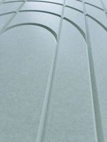 Panneau Acoustique Rayé Gaufré Personnalisé en Fibre de Polyester PET, Panneau Mural Insonorisant OEM, Arche Courbe Sculptée, Relief 3D pour la Maison