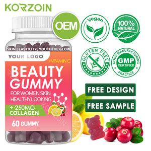 Gomitas de Belleza de Marca Privada OEM, Suplementos de Colágeno en Caramelo para la Belleza de la Piel con Vitamina C para el Cabello, la Piel y las Uñas, Aclarantes - Product Image 1