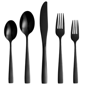 Sheeraz International C-05 Stainless Steel Mirror Polish Modern Cutlery Flatware <b>Set</b> for Party Use 5 Knives Spoons <b>Tea</b> Spoon - Product Image 4