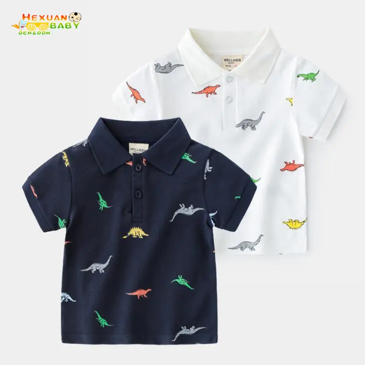 Tops Camisas Menino T para As Crianças para Os Meninos do Algodão T-shirt Do Polo Pescoço Kid Meninos Camisa Pólo