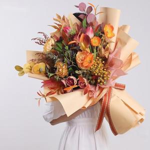 Papel de Regalo Grueso Impermeable con Revestimiento de PE de Superficie Mate de Alta Calidad para Ramos de Flores, 58x58cm, 20 Hojas/Paquete - Product Image 3