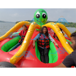 Bote Inflable Giratorio Disco UFO Volador Remolcable para Agua, Tubo Inflable Giratorio Disco, Tumbona Giratoria <span class=keywords><strong>Galaxy</strong></span> Twister - Product Image 4