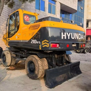 Excavadora de Ruedas Usada, Duradera y Potente, a Bajo Precio, Hyundai 210W-9 de 21 Toneladas, Modelo 2019, Motor, Caja de Cambios y Bomba de Alto Rendimiento, Poco Uso - Product Image 2