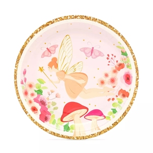 Fairy Theme Custom Printing Party Plate Fairy Theme Party Custom Hot Stamping Disposable Paper Plate Birthday Party Supplies - Product Image 6