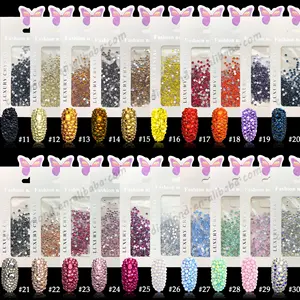 CY SS8 Multicolor Wholesale Crystal Nail Art Decoration AB Flatback Non Hotfix Glass Diamond Rhinestones In Bulk