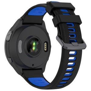 <span class=keywords><strong>Bracelet</strong></span> à boucle en métal noir 22mm pour Garmin <span class=keywords><strong>Forerunner</strong></span> 965 955 945 <span class=keywords><strong>935</strong></span> <span class=keywords><strong>Bracelet</strong></span> de montre en silicone sport bicolore - Product Image 3