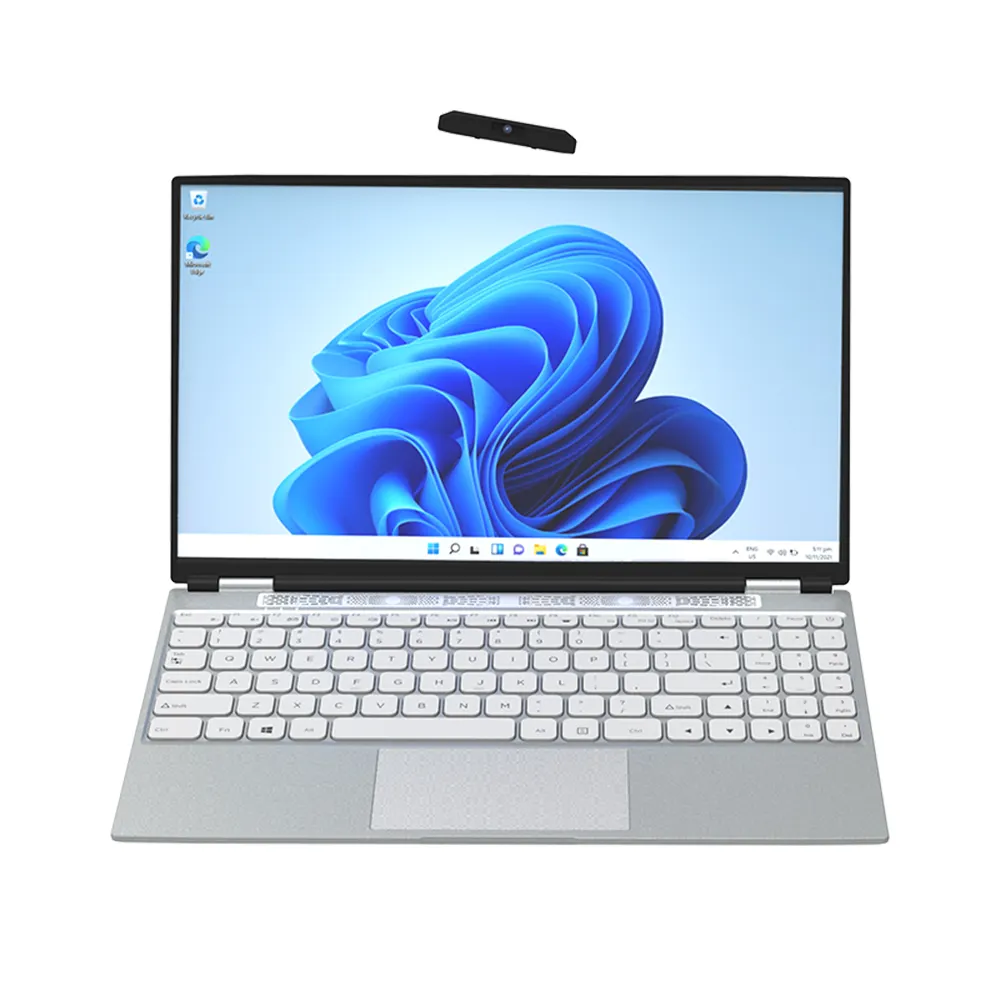 Laptop comercial N95 4Cores 3.40GHz para estudantes, laptop com tela IPS de borda estreita e quatro lados de 15,6 polegadas, laptop para computador doméstico e escritório