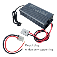 Chargeur de batterie Li-Ion électrique 24V-72V Gamme 12.6V-84V Capacité 2A-20A Protection OTP Connecteur CC pour voiturette de golf Fonction adaptative
