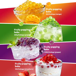 Billes de gelée de boba <span class=keywords><strong>éclata</strong></span>ntes au goût de yaourt, 3 kg, avec sucre en sachet pour thé au lait - Product Image 3