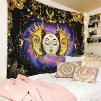 Tapisserie murale en polyester avec papillon en verre teinté violet, décoration murale, impression HD, résistante à la décoloration, vente en gros