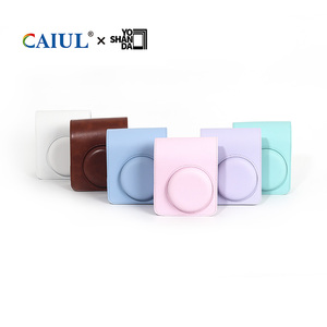 กระเป๋ากล้องดิจิตอล <span class=keywords><strong>instax</strong></span> Mini 13 แบบขายส่ง  กระเป๋าหนัง PU แฟชั่น พร้อมสายสะพาย สำหรับเดินทาง มี 5 สี  อุปกรณ์เสริมสำหรับ <span class=keywords><strong>instax</strong></span> mini 13 - Product Image 2