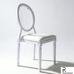 เฟอร์นิเจอร์งานแต่งงานทันสมัยสวยงาม <span class=keywords><strong>เก้าอี้</strong></span><span class=keywords><strong>ห</strong></span><span class=keywords><strong>ลุย</strong></span><span class=keywords><strong>ส์</strong></span>พนักพิงกลมสีขาว <span class=keywords><strong>เก้าอี้</strong></span>เรซิ่นพลาสติกแบบโมโนบล็อก วางซ้อนกันได้ มีจำ<span class=keywords><strong>ห</strong></span>น่ายให้เช่า - Product Image 5