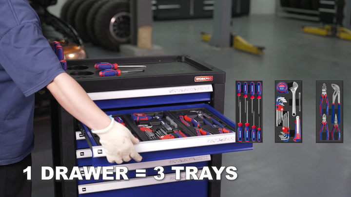 WORKPRO Set Di 4 Pinze Ad Anello A Scatto 7" Pinze Circolari