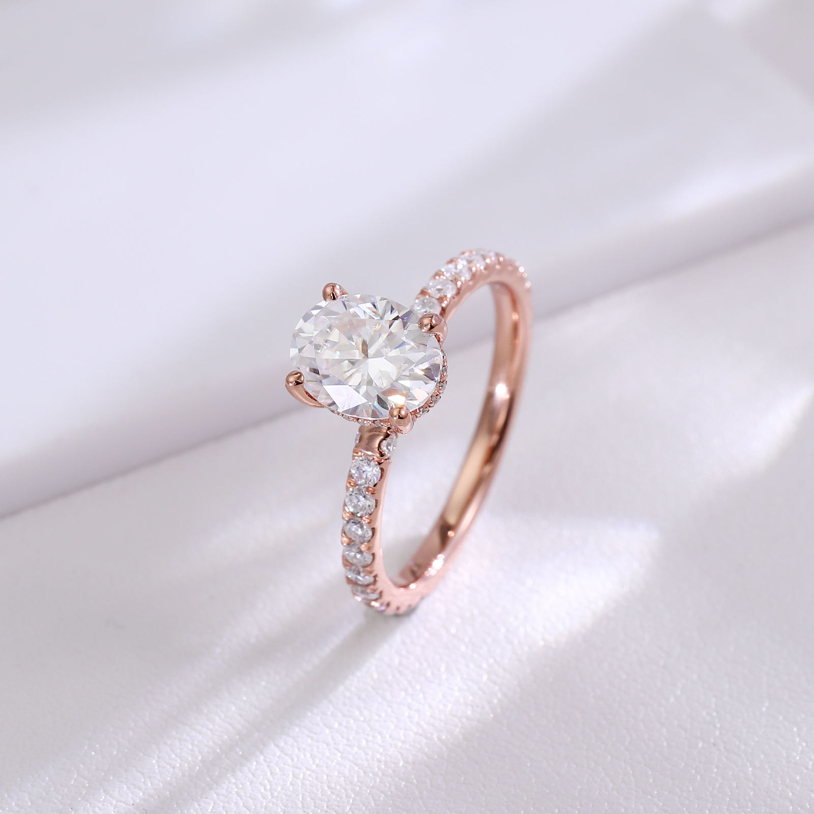 แหวนเพชรแล็บทองแท้ 14k