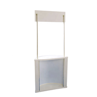 Présentoir ovale de Table de promotion PP portable et pliable pour les expositions Comptoir pliable pour une installation facile