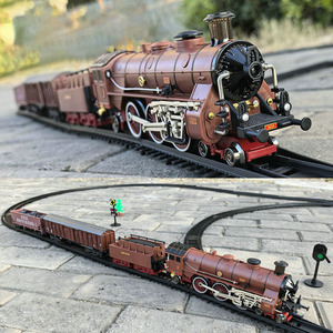 ชุดรถไฟของเล่นเด็ก RUIKU พร้อมรางรถไฟ รุ่นรถไฟปล่อยควันโลหะ ของเล่นรถไฟไฟฟ้าสำหรับเด็กผู้ชาย - Product Image 3
