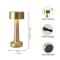 Étanche Intérieur Rechargeable Dimmable Bureau À Domicile Usb Sans Fil De Charge RGB Led Tactile Lumière Extérieure Portable Lampe De Table