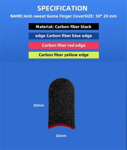 Chống trượt mồ hôi bằng chứng màn hình cảm ứng nhạy cảm ngón tay tay tay áo Nylon ngón tay tay tay áo - Product Image 4