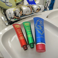 Tube plastique transparent pour shampoing et cosmétiques, 50 pièces, forme personnalisée, tube d'emballage souple