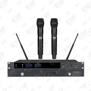 ระบบไมโครโฟนไร้สายแบบสองช่องสัญญาณ BD-26 ชุดไมค์แบบมือถือ UHF พร้อมหน้าจอดิจิตอล สำหรับการแสดงบนเวที การพูด และคาราโอเกะ - Product Image 2