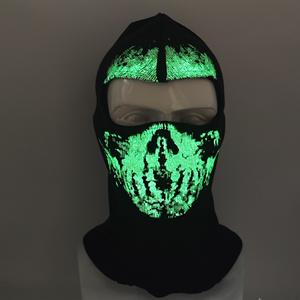 Nouveau style unisexe, <span class=keywords><strong>masque</strong></span> intégral à 1 ou 2 trous, <span class=keywords><strong>masque</strong></span> de personnage de cosplay, fête amusante, couvre-chef lumineux, cagoule, bonnet de <span class=keywords><strong>ski</strong></span> - Product Image 1