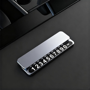 Numero di telefono cellulare nascosto carta di notifica interna Auto targa temporanea di parcheggio - Product Image 1