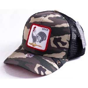 Gorra Trucker con Bordado de Gallo, Tejido de Malla, Ajustable, Unisex, Casual, Diseño de 6 Paneles, Parche Frontal - Product Image 1