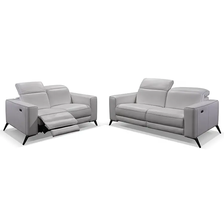 Modern Design Stijl Luxe Meubelen Woonkamer Moderne Lederen Power Recliner Sofa Set Italiaanse Stijl