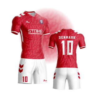 Высококачественная быстросохнущая Полиэстеровая Футбольная Одежда для лета, футбольные костюмы премиум-класса с обслуживанием - Product Image 3