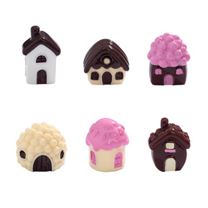 Casa de chocolate en miniatura Dp, accesorios decorativos artesanales de resina, adornos de escritorio, estilo de dibujos animados - Product Image 5