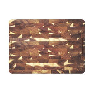 Tabla de cortar de madera de acacia extra grande para comida, carne, cocina, tabla de cortar de madera con ranura para jugo y asas convenientes - Product Image 2