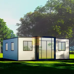 Modern Australian Standard 40ft Expandable Container House Steel Material with Bathroom Hotel Villa Includes Graphic Design