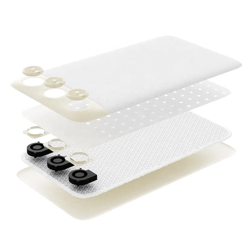 Anjuny Surmatelas pour bébé pour tout-petit Lit doux Respirant Ensemble de literie pour bébé nouveau-né Surmatelas pour berceau